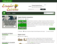 Tablet Screenshot of ecuadorextremo.com